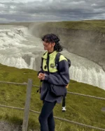 Olympus Half-Zip Sweatshirt Gray - Lime - Image 2