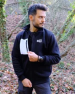 Zip Sweatshirt – Black - Image 7