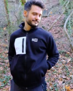 Zip Sweatshirt – Black - Image 8