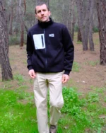 Zip Sweatshirt – Black - Image 3