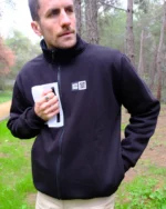 Zip Sweatshirt – Black - Image 2