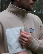 Zip Sweatshirt – Beige - Image 4