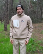 Zip Sweatshirt – Beige - Image 8
