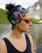 Headband  Teal - Brown - Image 3