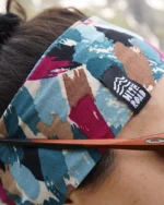 Headband  Teal - Brown - Image 2